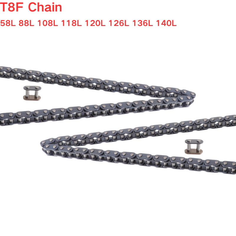 Master Link Chain - T8F Kettenglieder 58L-140L mit Ersatz-Masterkette für