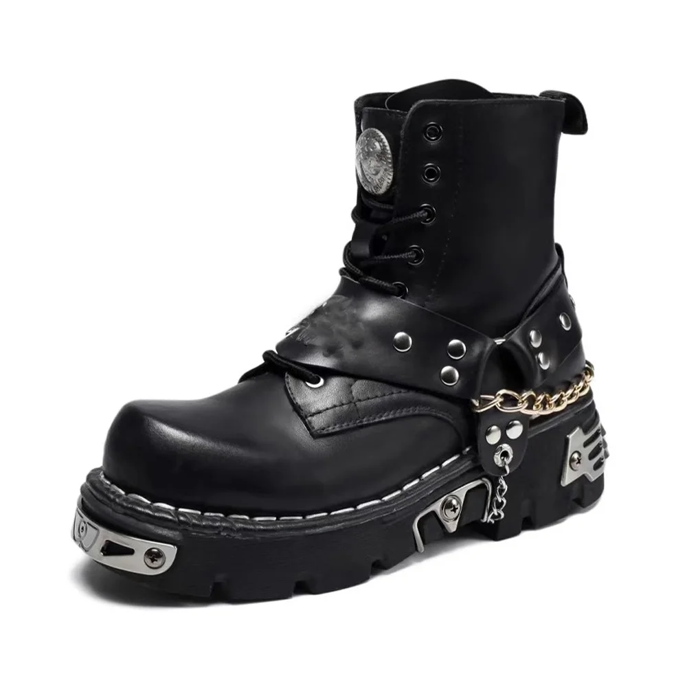 Herren Mode Echtleder Motorrad – Motorcycle Chain Bewertung und Preis