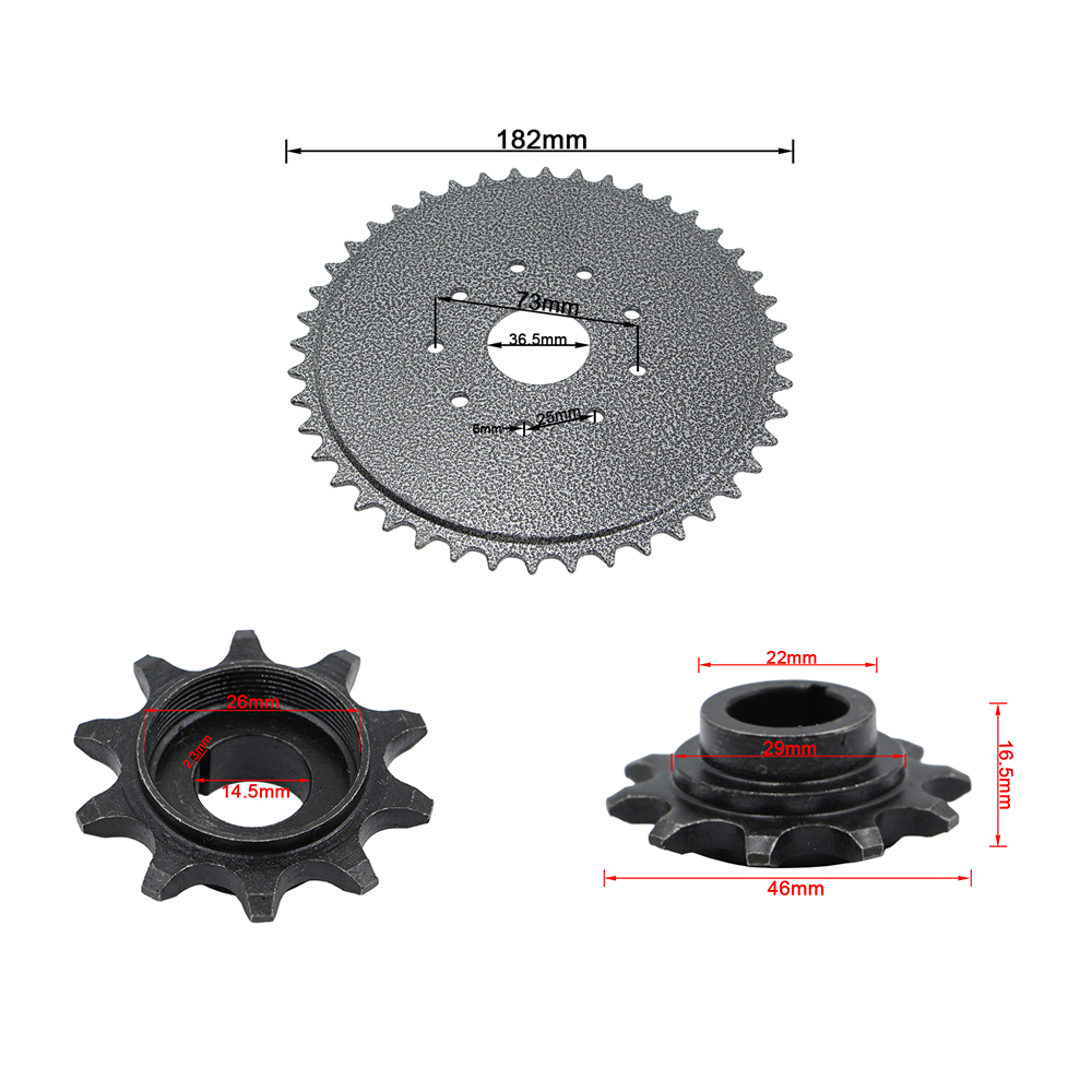 44-Zahn-Hinterantriebskettenra – Chain Kit Motorcycle Bewertung und Preis