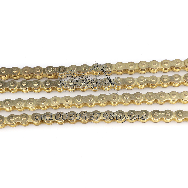 Motorrad 420 goldene Ketten 10 – 428 Chain Bewertung und Preis